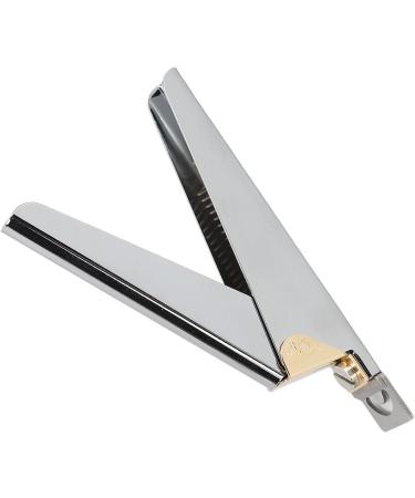 False Nail Clipper Comfortable Handle Easy Operation Good Workmanship Fake Nail Trimmer Lightweight U Shape for Home and Salon Use (Silver) - Buy Online on GoSupps.com