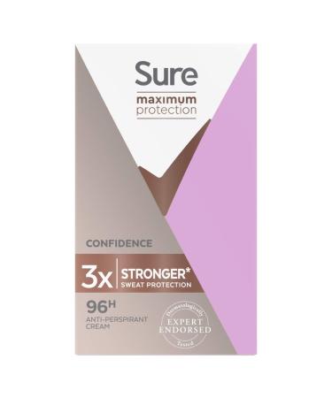 Sure Women Maximum Protection Confidence Antiperspirant Deodorant Cream 45ml