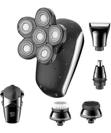 GeRRiT Electric Razor for Men's Shaver for Men 7D Independently 7 Cutter Floating Head Waterproof Electric Razor Multifunction USB Charge Trimmer for Men