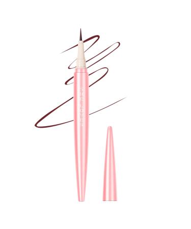 KISSIO Eyeliner Waterproof Liquid Eyeliner Long Lasting Eyeliner Color Eyeliner Pigmentation Buildable Thin to Thick lines Cruelty Free 1.5 ml (05Strawberry)