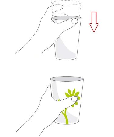 Ornamin Anti-Slip Flower Mug Set 220ml - Green/Yellow Beak Cups for Kids | International Shipping - Buy Online on GoSupps.com