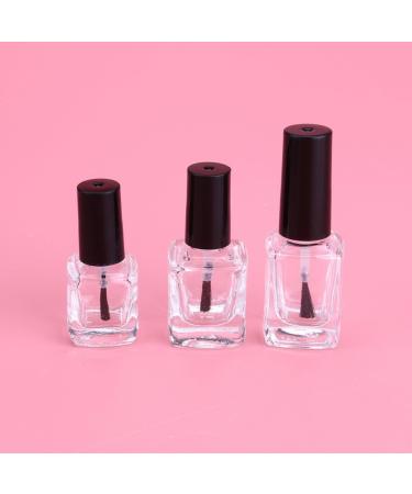 6 pi ces Lot de Flacons Vernis Ongles Vides Verre Transparent avec Pinceau Int gr Bouchon tanche sans Fuite pour DIY et Remplissage Facile - Buy Online on GoSupps.com