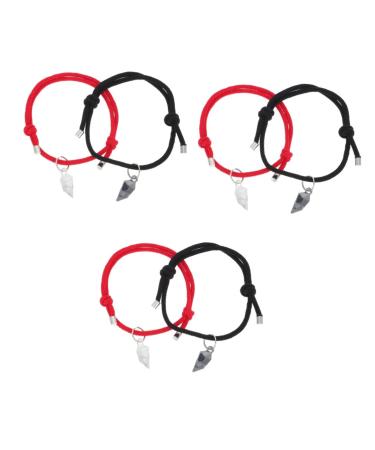 SOIMISS 3 Pairs couple hands romantic gifts trendy bracelets dainty bracelet Couple Wristband Gift friendship bracele girlfriend bracelet Valentine's Day Jewelry Gift Stylish