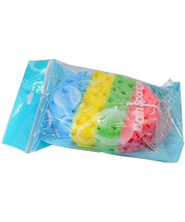 Buy Frcolor 2pcs Bath Sponge Set Colorful Oval Seaweed Scrubber | International Shipping Available - Buy Online on GoSupps.com