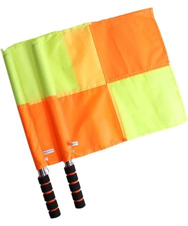2Pcs Water Proof Linesman Referee Flags for Soccer Football Match with Storage Bag - 13.78'' x 13.78 - Buy Online on GoSupps.com
