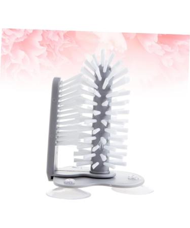 Subsofan Glass Bottle Brushes - 2 Pack Cup Cleaner for Water Bottles Baby Bottles and Carafes | Lazy Cup Brush for Easy Cleaning - Buy Online on GoSupps.com