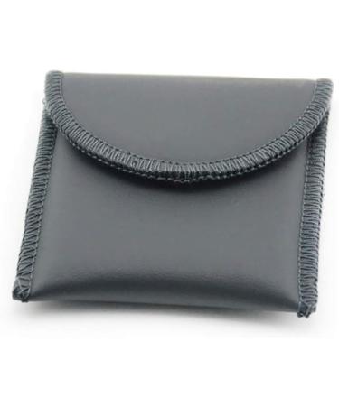 Hearing Aid Carrying Pouch Holder Carrier Storage Bag Black PU Material Protector for Hearing Aids - Buy Online on GoSupps.com