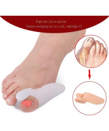 DEAVER Gel Toe Bunion Separator Corrector - 2 Pairs Unisex Soft Protectors for Hallux Valgus Relief - Buy Online on GoSupps.com