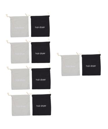 Healeved 10 Pcs Hair Dryer Storage Bag Travel Hair Dryer Bags Drawstring Storage Bags Travel Tote Bag Fabric