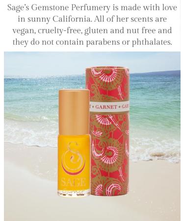 Garnet Perfume Oil Roll-On by Sage- 1/8 oz Vegan & Cruelty-Free Earthy Scent Moroccan Rose Amber Egyptian Musk Garnet 1/8 Oz Perfume Oil Roll-On - Buy Online on GoSupps.com