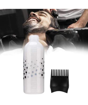 170ml Hair Oil Applicator Bottle - Hair Dye & Shampoo Applicator with Comb Teeth (White/Black) | Best for Hair Coloring - Buy Online on GoSupps.com