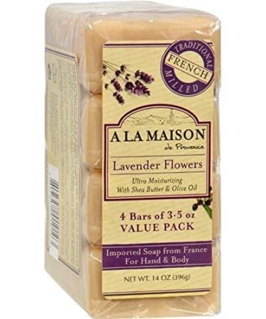 Buy A La Maison Lavender Flower Bar Soap 4 Ct - Premium Quality International Shipping Available - Buy Online on GoSupps.com