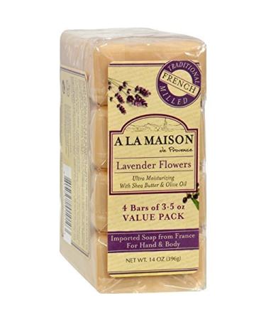 A La Maison Bar Soap Lvndr Flwr Value 4 Ct