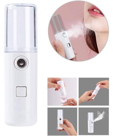 Nano Mist Sprayer - USB Charging Handheld Facial Beauty Skin Care - Big Water Tank Ultrasonic Moisturizing Mini Mister (Transparent Plastic) - Buy Online on GoSupps.com