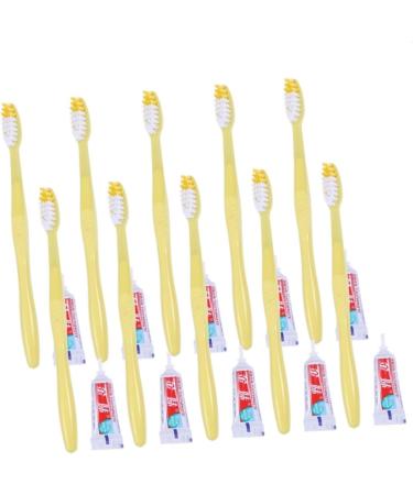 Buy Homsfou 30 pcs Travel Toothbrush & Toothpaste Set - Disposable Hotel Supplies for VIP Travel - Compact Travel Size - Buy Online on GoSupps.com