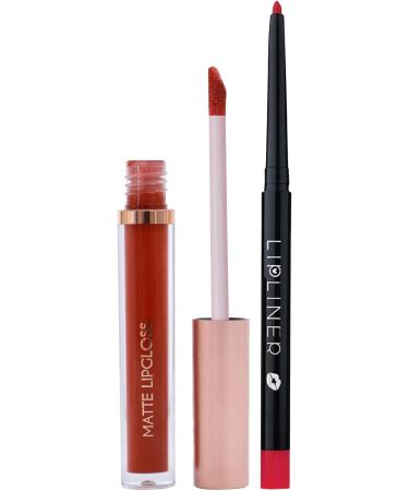 Lip liner stick lip contour liner lipstick set long lasting contour set for women and girls beauty summer winter outdoor dates and travel - Buy Online on GoSupps.com