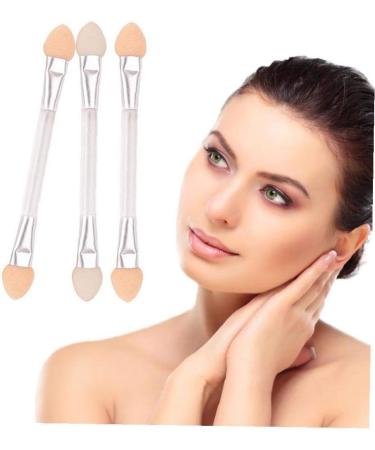 10 Piece Double-end Makeup Brush Disposable Dual Sided Eyeshadow Brush Oval Sponge Tip Applicators Beauty Tool Kit (white) - Buy Online on GoSupps.com