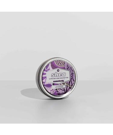 Somebody Raw Organic Shea Butter - Moisturize Protect and Soften Skin (Lavender 3.5oz) Lavender 3 Ounce (Pack of 1)