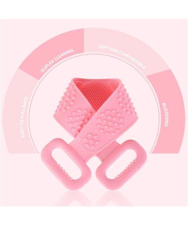 Silicone Body Scrubber Shower Brush for Exfoliating & Massaging - Hygienic Back Washer with Handle - Men and Women - Buy Online on GoSupps.com