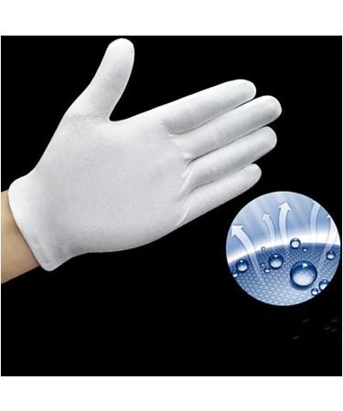 White Cotton Work Gloves for Dry Hands - Inspecting, Handling Film, Cleaning Tools - Size M - Buy Online on GoSupps.com