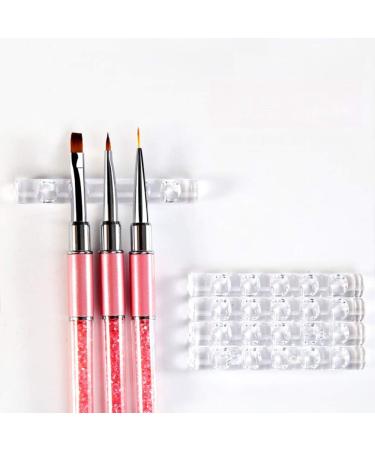 Transparent Nail Art Brush Holder & Acrylic Tool - 5 Gel Nail Accessories | New & Popular - Buy Online on GoSupps.com