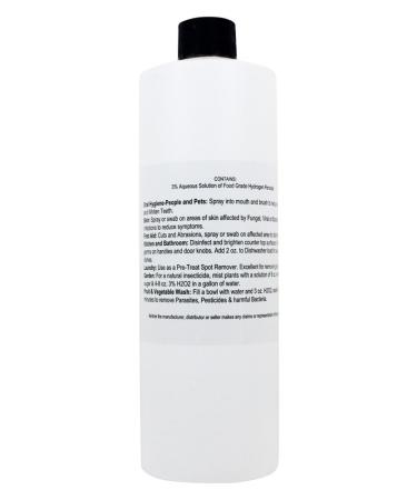 Buy Hydrogen Peroxide 3% Food Grade - 16 Ounces | Safe for Home & Food Use | International Shipping Available - Buy Online on GoSupps.com