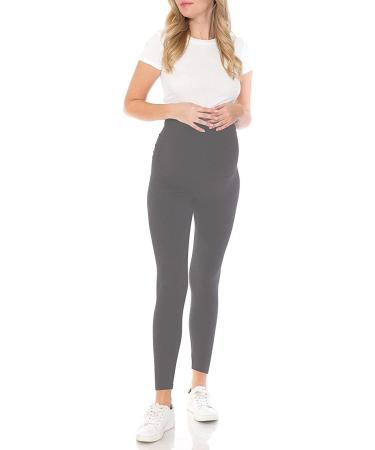 Shadow Dance UK Maternity Over Bump Leggings | Pregnancy Support Belly Tights | 20 Light Grey - Buy Online on GoSupps.com
