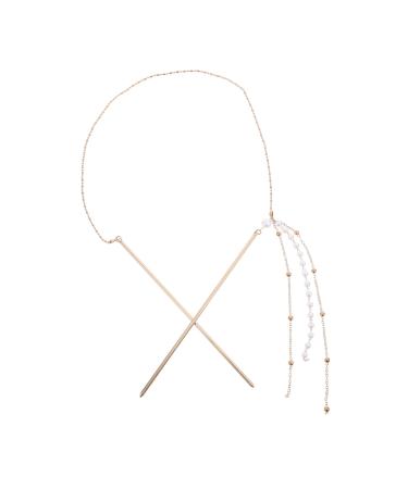 Hairpin Hair Pins Hair Accessories Vintage Hair Pin Antique Hair Stick Chinese Hair Chopsticks Tassel Hair Stick Metal Chopsticks Double Chain Hair Stick China Zinc Alloy Hanfu