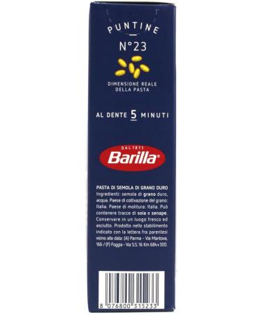  Italian Gourmet E.R. Pack of 10 Barilla Puntine pasta no. 23 100% Italian noodles 500g + Italian gourmet polpa 400g - Buy Online on GoSupps.com