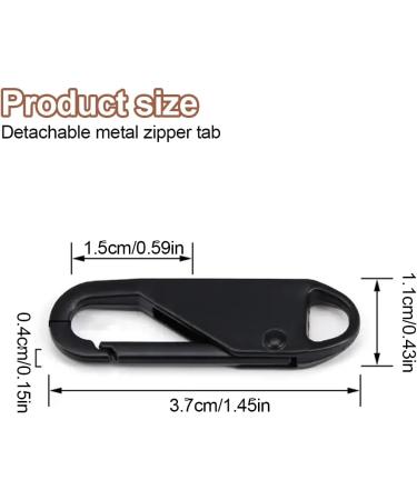KSIUW Zipper Slider - 20 Metal Pull Tabs for Suitcases & Coats | Durable Replacement Zipper Pulls - Buy Online on GoSupps.com