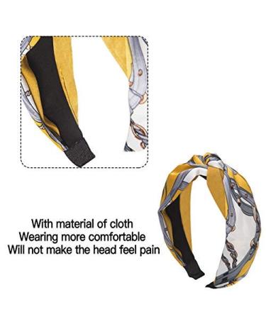 Hbselect 4-Pack Vintage Satin Hair Bands - Korean Retro Knotted Headbands for Women - Buy Online on GoSupps.com