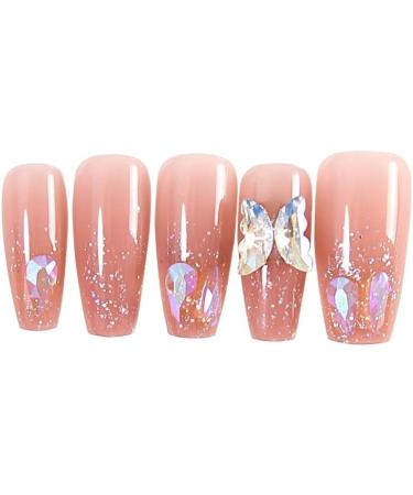 AJTUTUS Butterfly False s Long Ballerinas Stick on s Full Cover Tips Artificial s Press On s for Women - Buy Online on GoSupps.com