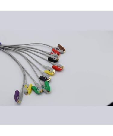 Sino-K Compatible Burdick ECG Cable - 10 Leads IEC Pinch/Grabber European Standard CE/FDA Certified | International Shipping Available - Buy Online on GoSupps.com