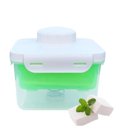Tofu Press Adjustable Tofu Press with Drip Tray Dishwasher Safe Large Vegan Tofu Presser Drainer Quickly Removes Water from Firm/Extra Firm Tofu Without Cracking for Improved Taste