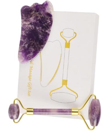 WOONEKY 2pcs Eye Beauty Roller Jade V Face for Natural Stone Face Roller Body Skin Scraping Massage Scraper Facial Massage Tool Face Roller Skin Care Scraping Tablets Eyes 14.5x5.5cm Assorted Color - Buy Online on GoSupps.com