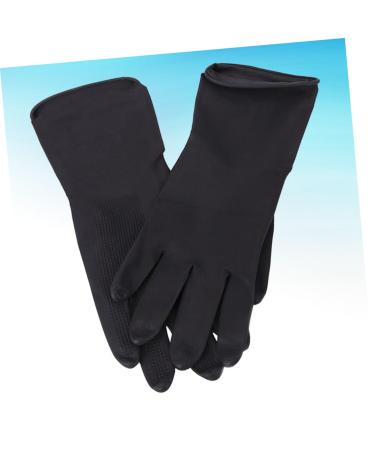Anneome 5 Pairs Hair Shampoo Gloves Barber Gloves Hair Dye Glove Hair Salon Gloves S Black - Buy Online on GoSupps.com