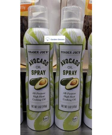 Trader Joe's2 Trader Joes Avocado Oil Spray All-Purpose High Heat Cooking Oil 5oz 141g (Two Tins)