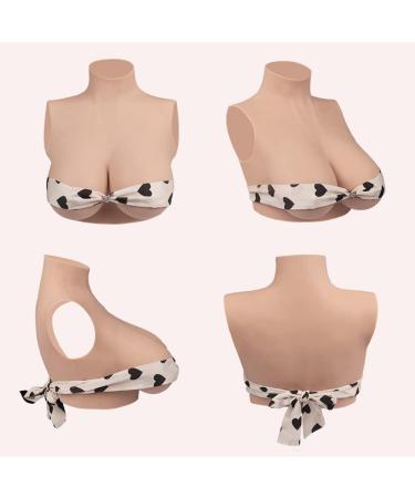 Realistic Minaky Silicone Breasts for Crossdressers & Cosplay | C Cup Ivory Breast Shapes & Prosthetics - Buy Online on GoSupps.com