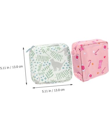 Gleavi 2-Piece Period Pocket Zipper Bag | Compact Storage for Menstrual Pads | Practical & Beautiful Design for Easy Monthly Organization - Buy Online on GoSupps.com