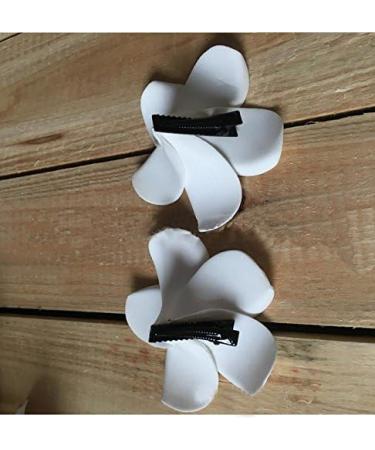Demarkt Plumeria Hair Clips - Yellow Flower Hair Accessories | 4cm DIY Hair Clips for All Styles - Buy Online on GoSupps.com