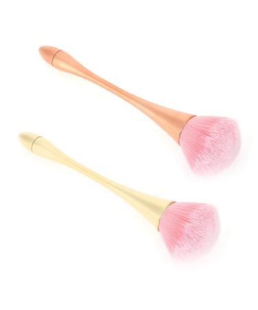 Soft Nail Dust Brush for Nail Art & Makeup - Large Rose Gold Cleaning Brush for Acrylic & Cosmetics - Buy Online on GoSupps.com