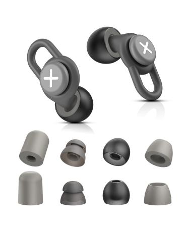 Ear Plug Noise Reduction all-in-one Silicone Ear Plugs 31db Noise Cancelling Ear Plugs reusable Ear Plugs For Sleeping Noise Cancelling perfect For Work  Study swimming  Concerts Noise Reduction Black