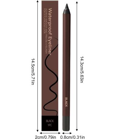 Crayon Eye Liner - 2 En 1 R sistant Aux Traces Crayons Pour Les Sourcils Et Stylo Eyeliner | Beaut Longue Tenue Stylo Sourcils Doux Femmes Filles Noir - Buy Online on GoSupps.com