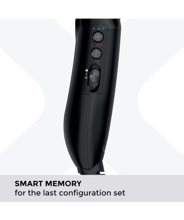 Gamma Pi Srl GAMMA+ XCELL S Ionic hairdryer 290 g ultralight hairdryer with antibacterial effect quiet Smart Memory LED interface selfcleaning technology Schuko plug matt black SCHUKO plug matt black - Buy Online on GoSupps.com