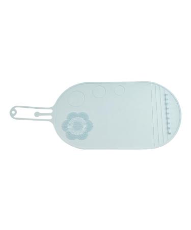 Makeup Cleaning Mat | Cleaning Tool for Cosmetic Brushes Brush Clean Pad Cosmetic Cleaning Pads Portable Cosmetic Brush Scrubber Mat Pad for Foundation Brush blue
