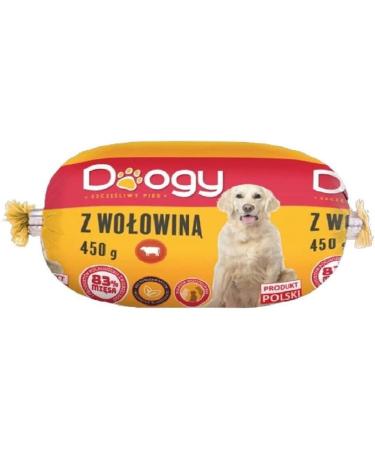 10 x 450g Dog Sausage | Beef Roll | Wet Dog Food | Dog Sausage | Dog Food | Dog Sausage | Premium Beef Sausage - Buy Online on GoSupps.com