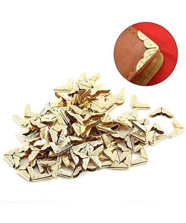 100pcs Corner Protectors for Books Scrapbooking Photo Mounting Corners Metal Albums Menus Notebook Folder File Corner Protectors 1.9x0.8cm - Buy Online on GoSupps.com