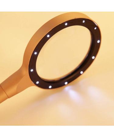 Illuminated Handheld Glass with Led Light Old Man Reading 10x Hd Optical Repair Engraving Identification Magnifier Good Times - Buy Online on GoSupps.com