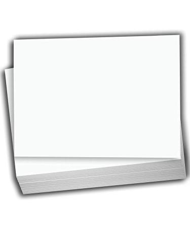 Hamilco White Cardstock Thick Paper - 8 1/2 x 11 Blank Heavy Weight 80 lb Cover Card Stock - for Brochure Award and Stationery Printing - 50 Pack