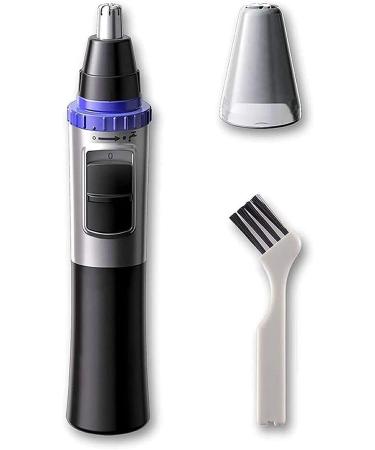 Professional Painless Nose Hair Trimmer - Battery-Operated Dual Blade Ear & Nose Clipper for Men & Women - Portable & Easy to Clean - Buy Online on GoSupps.com